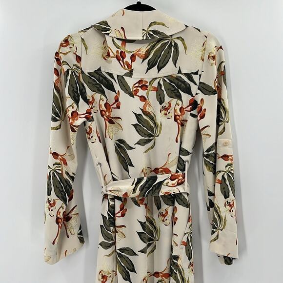 Babaton Aritzia Long Sleeve Kahlo Robe Jacket - Bone/Orange - XXS - Picture 9 of 10